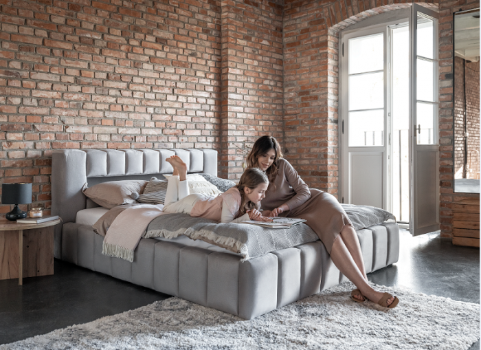 Pat Łoże Lamica 140x200 Gri (fara saltea) [2]