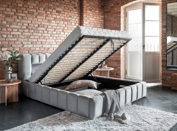 Pat Łoże Lamica 140x200 Gri (fara saltea) [5]