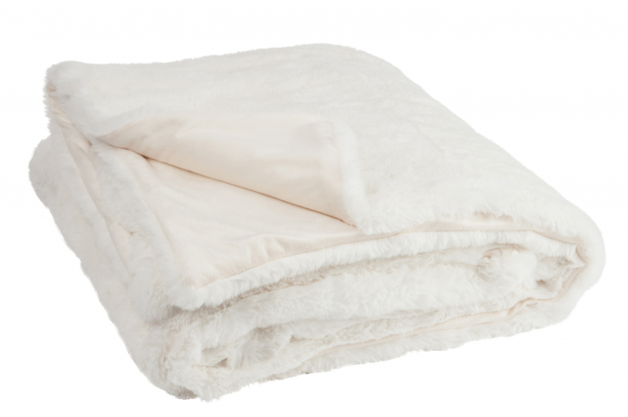 Patura Cutie, Fibre textile, Alb, 180x130x3 cm [3]