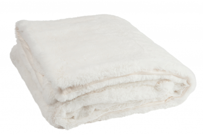 Patura Cutie, Fibre textile, Alb, 180x130x3 cm [2]