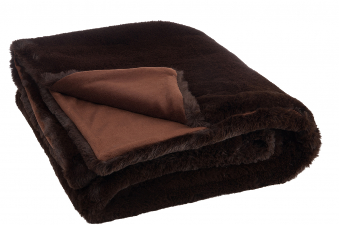 Patura Cutie, Plush, Maro, 180x130x3 cm [2]