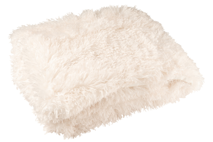 Patura Moutie din poliester, alba | L 130X l 180X H 1 cm [2]