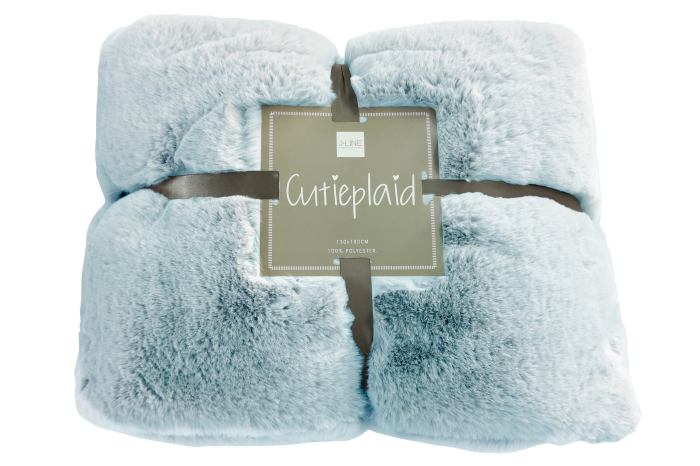 Patura plaid, Blanita, Albastru, 180x130x0.5 [5]