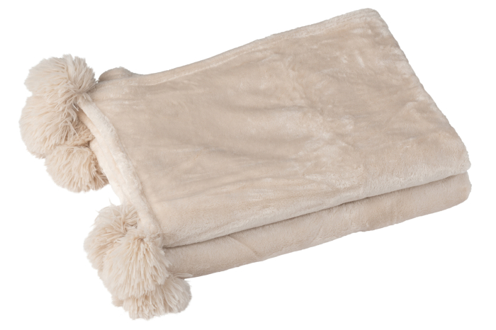 Patura plaid, Blanita, Bej, 170x130x1 [2]