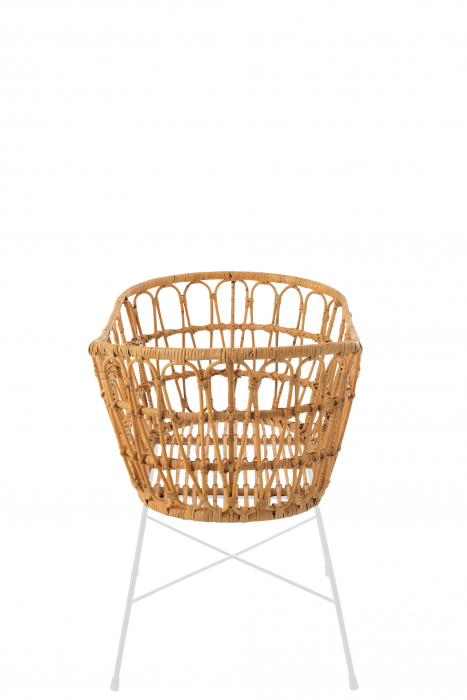 Patut + saltea, Ratan/Bambus, Natural, 85x51.5x72 cm [3]