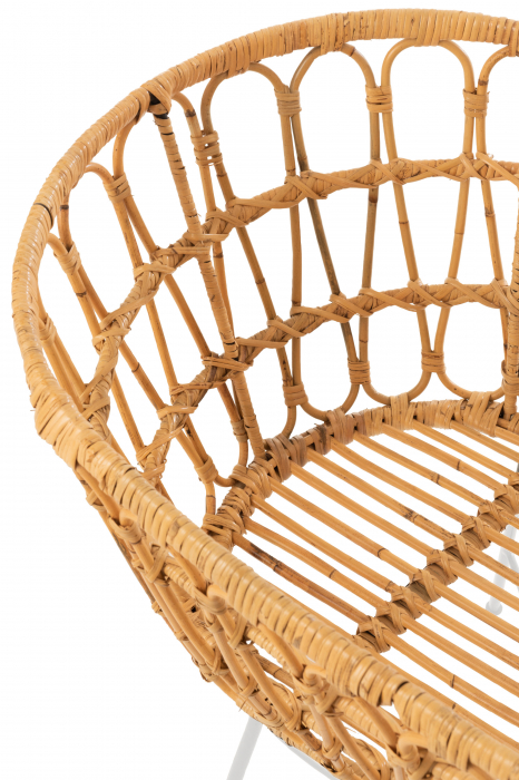 Patut + saltea, Ratan/Bambus, Natural, 85x51.5x72 cm [6]