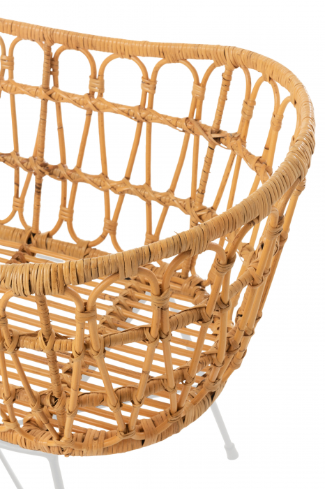 Patut + saltea, Ratan/Bambus, Natural, 85x51.5x72 cm [5]