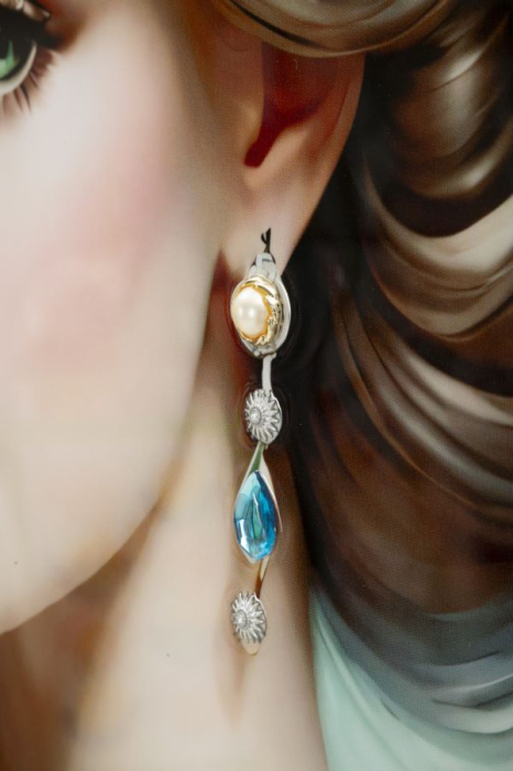 Pictura fantezie pe pânza lacuita cu Rama, -b- 72x4x102 cm [5]