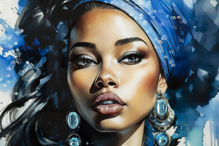 Pictură pe pânză lăcuită, ALTEA -a- ramă inclusă 82x4x82 cm [2]