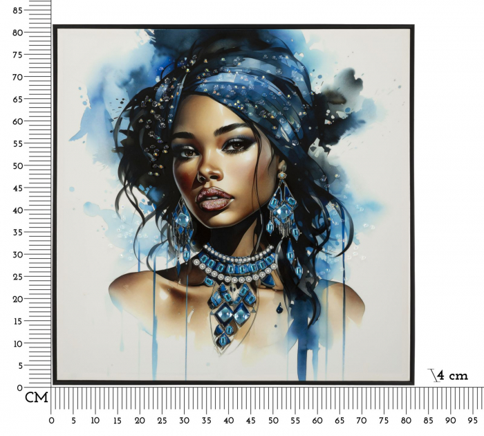 Pictură pe pânză lăcuită, ALTEA -b- ramă inclusă 82x4x82 cm [7]