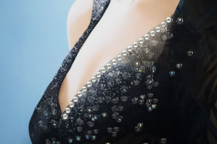 Pictura pe pânza lacuita auriu cu Rama, -b- cm 62x4x92 [5]