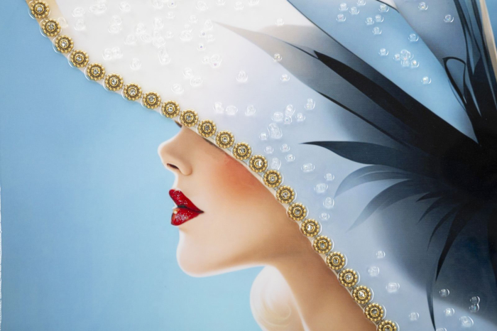 Pictura pe pânza lacuita auriu cu Rama, -b- cm 62x4x92 [2]