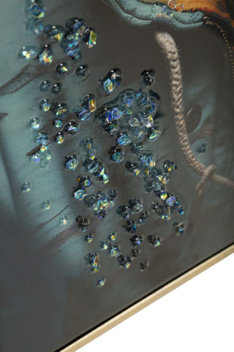 Pictură pe pânză lăcuită, BULLY -b- ramă inclusă 42,5x2,8x82,5 cm [5]