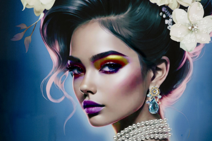 Pictura pe pânza lacuita Isabel cu Rama, -b- cm 72x4x102 [2]