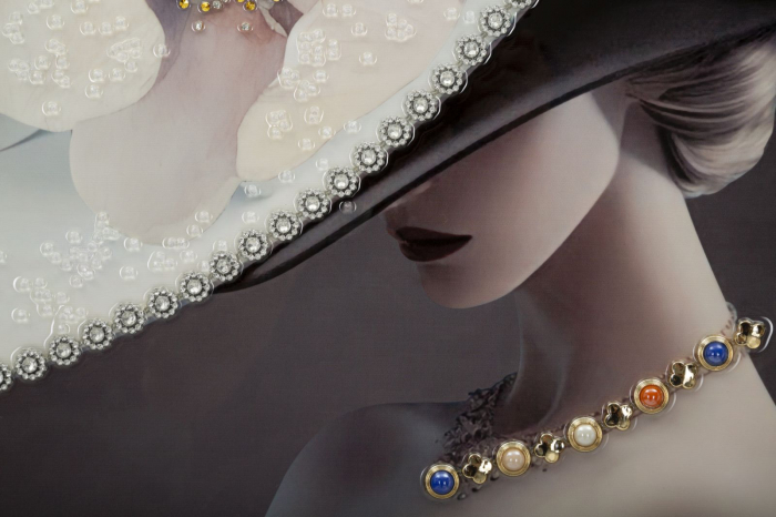 Pictură pe pânză lăcuită, WIEN hat -b- ramă inclusă 62x4x92 cm [2]