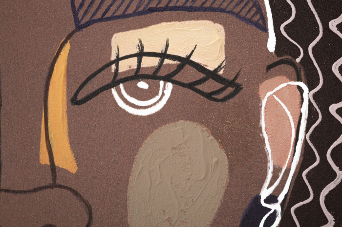 Tablou TRIBAL -B-, Maro, Lemn/Canvas, 100x80x2.8 cm [3]