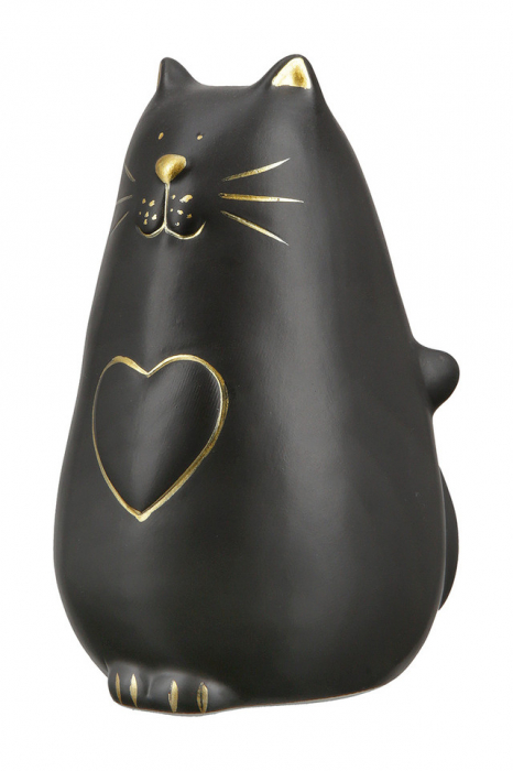 Pisică din ceramică Kitty cu inima [2]