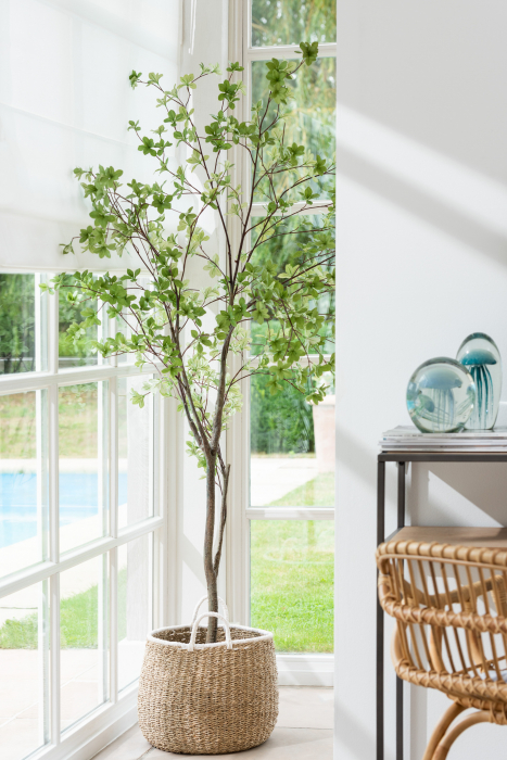 Planta artificiala, Textil, Verde, 51x84x193 cm [4]