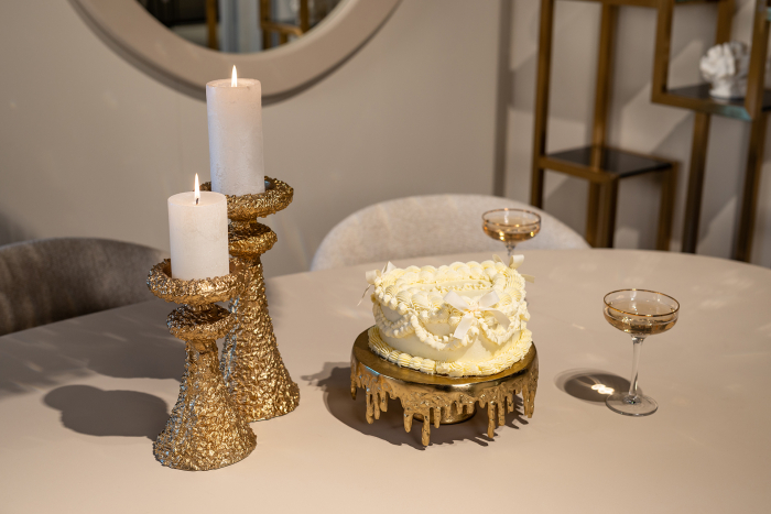 Platou pentru prajituri Carmona (Auriu) [6]