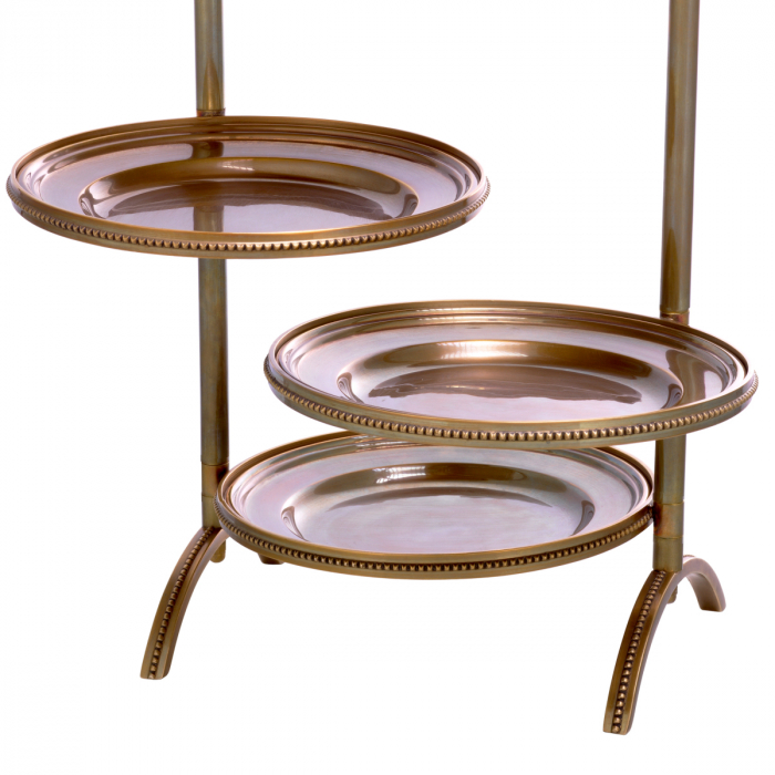 Platou tort, Encore, finisaj din alamă cu aspect vintage [5]