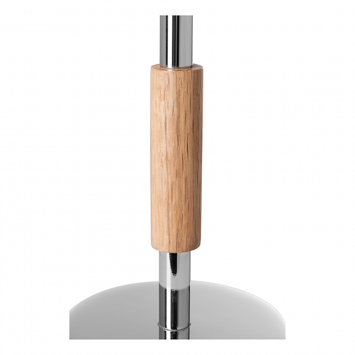 PORTERO, Candelabru, Stejar, lucios, maro, argintiu, H 20 cm, D 9 cm [3]