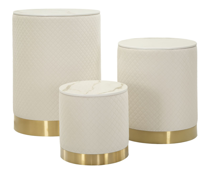 Postament cu depozitare, set de 3 piese, ø 60x80-50x60-40x40 cm [2]