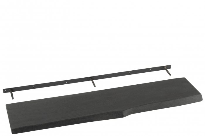 Raft Gerard, Lemn, Negru, 115x25x3.5 cm [2]