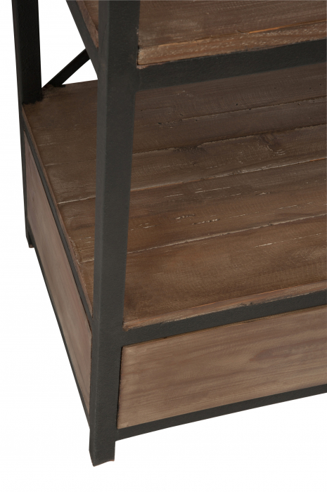 Raft, Lemn, Alb, 180x45.5x190 cm [8]