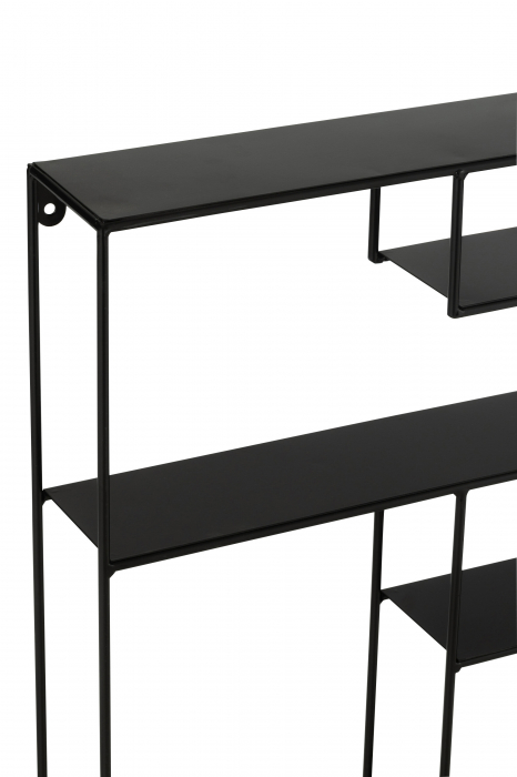 Raft Maranta, Metal, Negru, 80x11.5x80 [6]