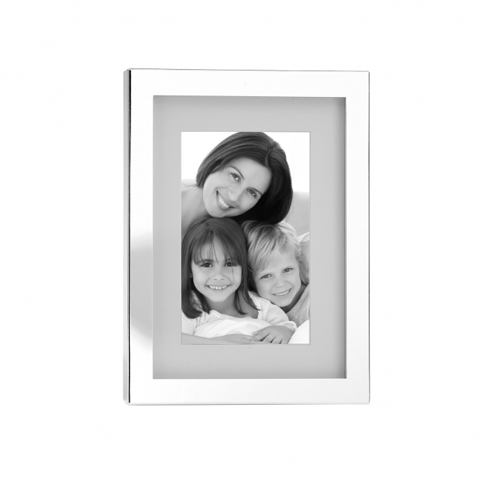 Rama foto Ben, Sticla/Placat cu argint/Zinc, Argintiu, 17.70x1.50x23 cm [2]