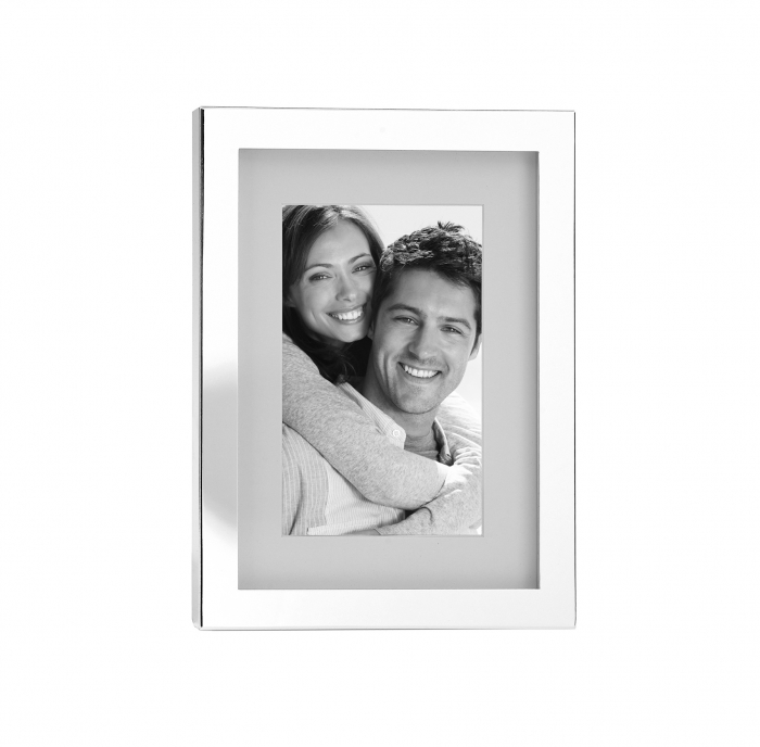 Rama foto Ben, Sticla/Placat cu argint/Zinc, Argintiu, 22.30x1.50x27.30 cm [2]