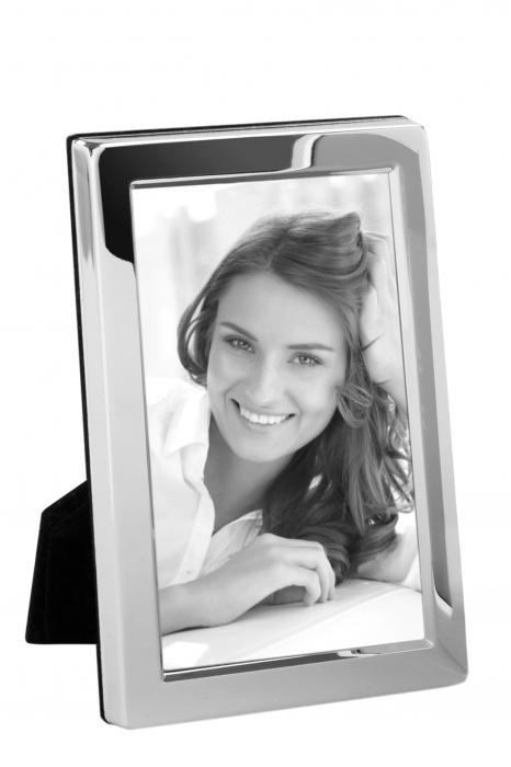 Rama foto Classic, Sticla/Placat cu argint/Zinc, Argintiu, 11.30x1x15.10 cm [2]