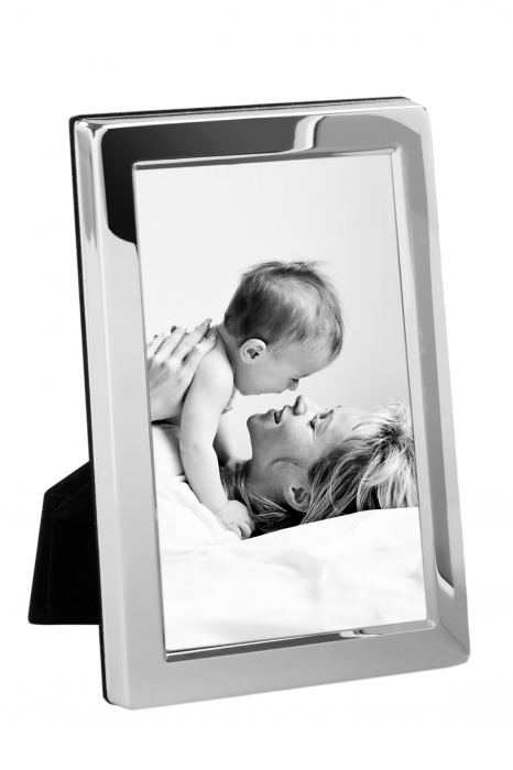 Rama foto Classic, Sticla/Placat cu argint/Zinc, Argintiu, 15.20x1x20.20 cm [2]