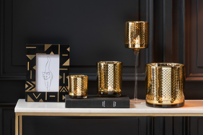 Rama foto Geometric, Lemn, Multicolor, 15x16.5x20 cm [4]