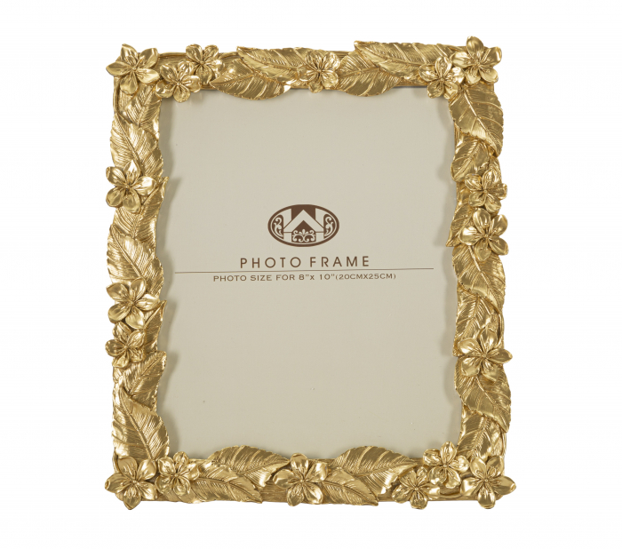 Rama foto Leavy, Rasina/Sticla, Auriu, 30.7x26x2 cm [4]