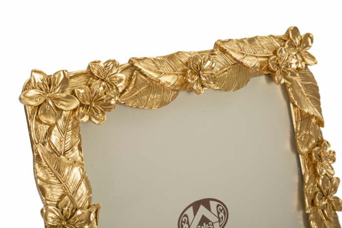 Rama foto Leavy, Rasina/Sticla, Auriu, 30.7x26x2 cm [2]