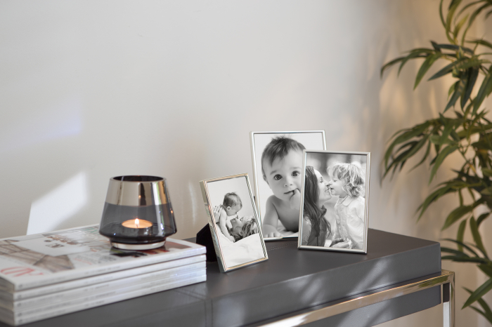 Rama foto Niko, Sticla/Fier/Placat cu argint, Argintiu, 10.70x1.20x15.70 cm [2]