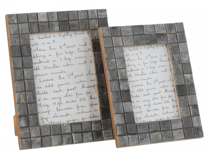 Rama foto Pattern Square, Lemn, Gri, 19x2x24 cm [3]