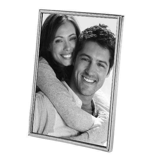 Rama foto Rigo, Sticla/Metal/Placat cu argint, Argintiu, 15.80x1.50x18.80 cm [2]