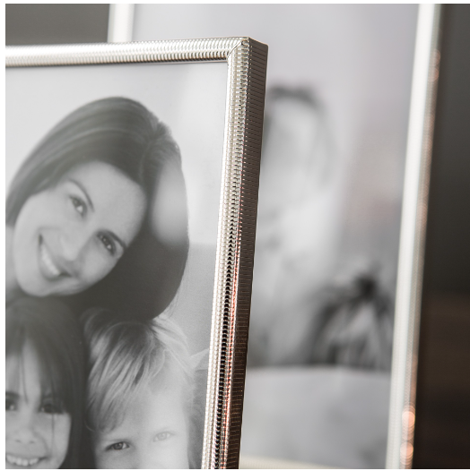 Rama foto Rigo, Sticla/Metal/Placat cu argint, Argintiu, 23.50x18.40 cm [3]