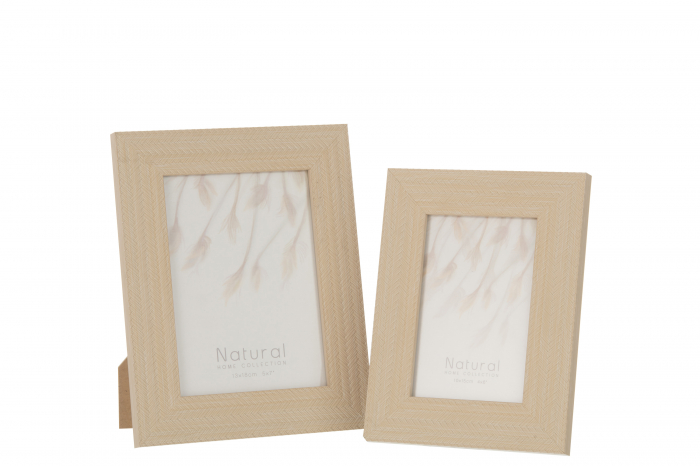 Rama foto Woven, Lemn, Bej, 19x1.5x24 cm [3]