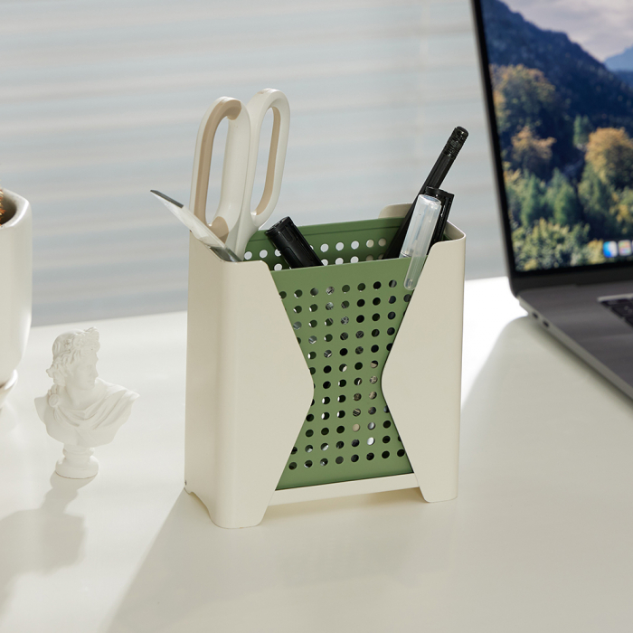 Recipient diverse POKA, metal, alb-verde [3]