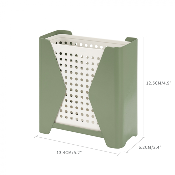 Recipient diverse POKA, metal, verde-alb [4]