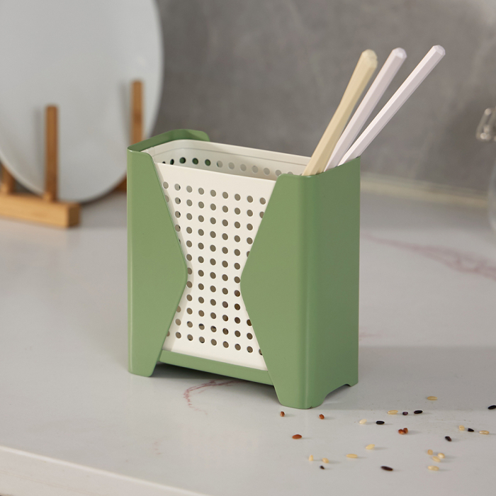 Recipient diverse POKA, metal, verde-alb [3]