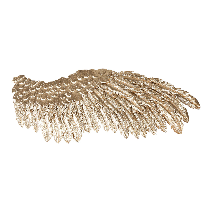 Relief de perete, Aripi, „Aripi”, Metal, auriu, PU 2, 2 asortate, L. 5 cm, L. 44 cm, H 115,5 cm [3]