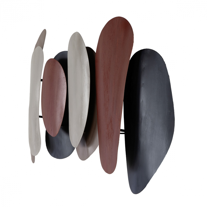 Relief de perete, Bueno, Metal, antracit, maro, crem, PU 1, L. 7 cm, L. 78 cm, H. 44 cm [3]