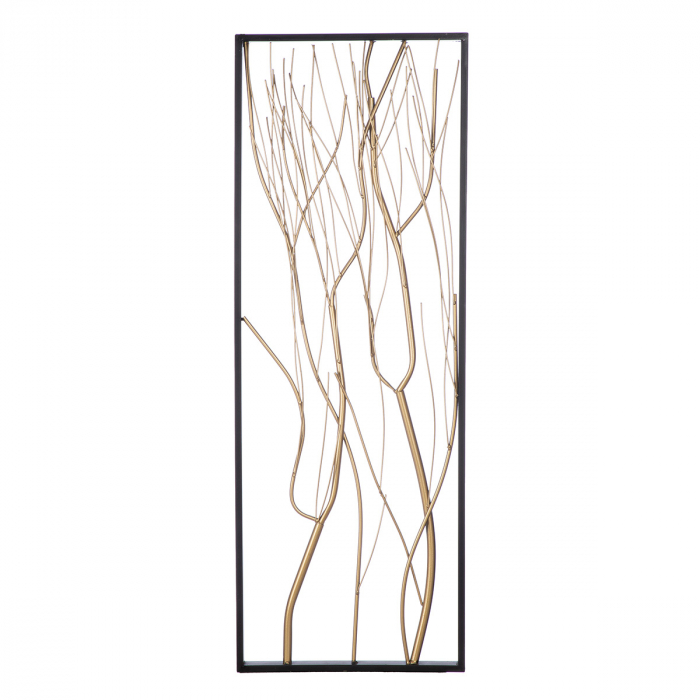 Relief de perete, Crangi, Metal, auriu, PU 2, 2 buc. asortate, L. 3 cm, L. 33 cm, H. 91,5 cm [4]