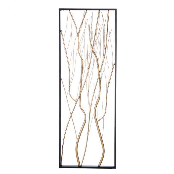 Relief de perete, Crangi, Metal, auriu, PU 2, 2 buc. asortate, L. 3 cm, L. 33 cm, H. 91,5 cm [2]