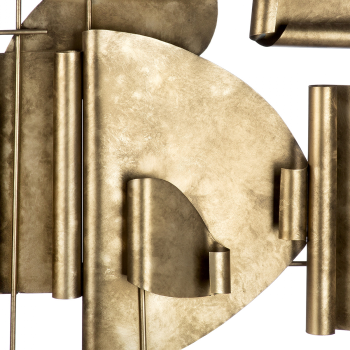 Relief de perete, Metal, culoare bronz, PU 2, L. 6 cm, L. 89 cm, H 69 cm [3]