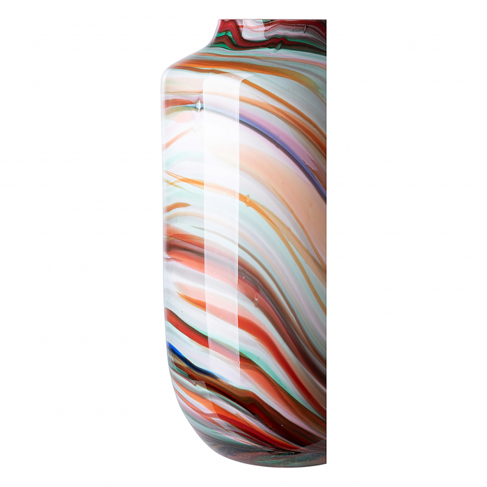 SANCHO, Vază, Sticlă opal, netedă, multicoloră, L. 18,5 cm, L. 18,5 cm, H 27 cm, D 18,5 cm [3]